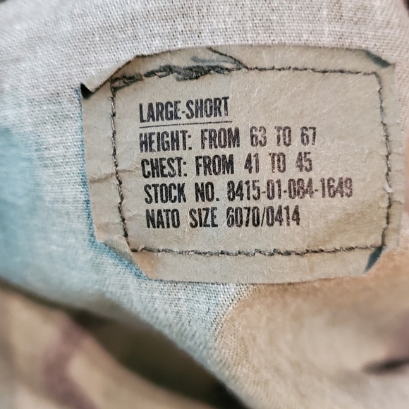 Edcar Industries Mens Lg-Short NATO 6070/0414 Woodland Camo Nylon/Cotton Jacket‎ - Picture 4 of 4